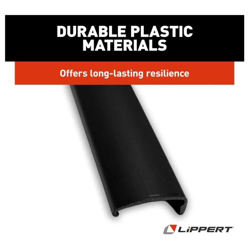 76" snap trim screw cover, bla